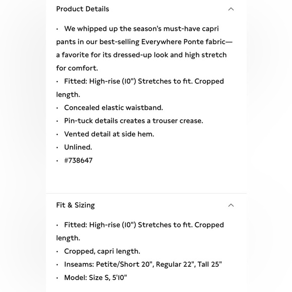 NWT Banana Republic Everywhere Ponte Capri Black Pant Size Large - Picture 7 of 8